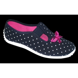 Zetpol Tenisówki Kapcie Dziewczęce Jagoda Granatowe Kropki Rozmiar 25 Zetpol Tenisówki Kapcie Dziewczęce Jagoda Granatowe Kropki Rozmiar 25