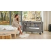 KinderKraft Joy 2 Łóżeczko Turystyczne z Akcesoriami Dark Grey