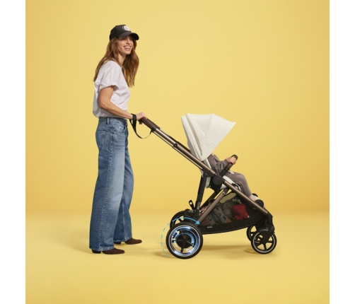 Cybex E-Gazelle S Ocean Blue Pastaigu rati + Guļammaiss Cybex Snogga 2 Ocean Blue