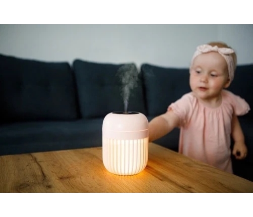 InnoGIO GioHygro Light Nawilżacz Powietrza z Lampką Różowa