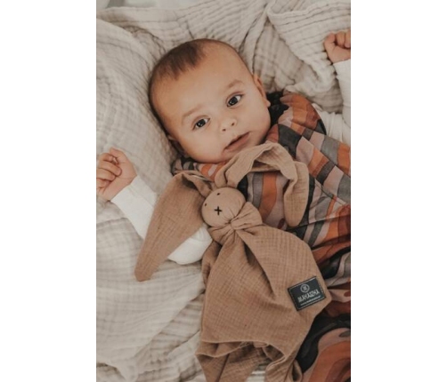 Makaszka Króliczek Doudou Peach Caramel