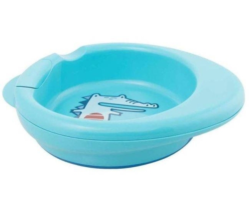 Talerz Podgrzewany 2w1 Niebieski 6m+