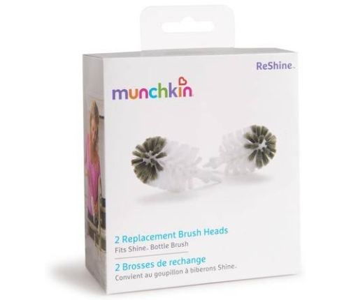 Munchkin Końcówki Wymienne Do Szczotki Do Butelek Ze Stali Nierdzewnej 2 Sztuki