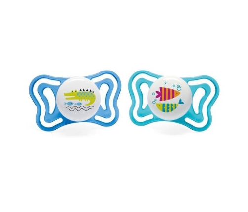 Chicco  Physio Light Smoczek Uspokajający 16-36m 2szt. Blue