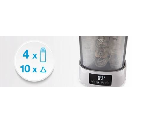 Pudelīšu sildītājs un sterilizators 2in1 ar žāvēšanu Lovi 12/209 + pudelīte