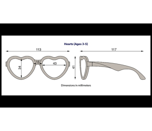 Babiators Heart Frosted Pink Polaryzacja P-HRT503-S Rozmiar 0-2+ Purple Mirrored Lens