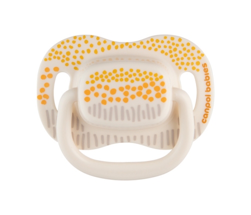 Canpol Babies Mountains Smoczek Uspokajający Silikon Symetryczny 6-18m 2 szt 34/931_yel Żółty