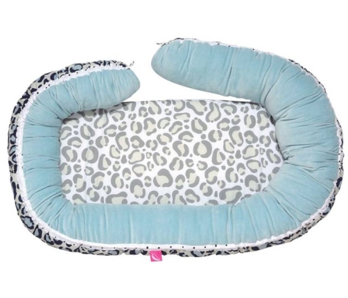 Motherhood Gniazdo Niemowlęce + Kojec Junior 2w1 Ocelot Niebieski