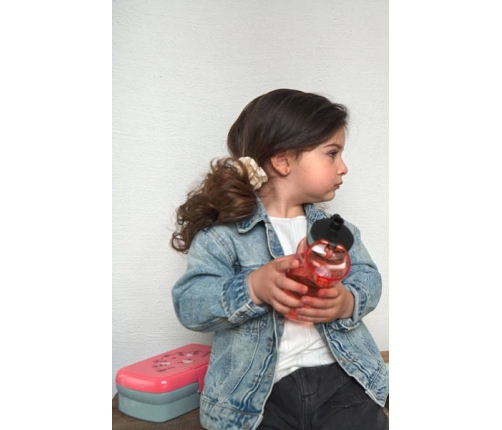 Lassig Zestaw Na Lunch Lunchbox + Butelka Tritanowa Bidon 460ml About Friends Dinozaur Różowy