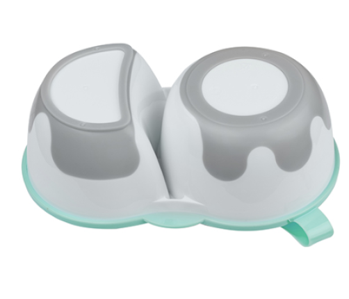 Babyono Miseczka Dwukomorowa z Łyżeczką 1067