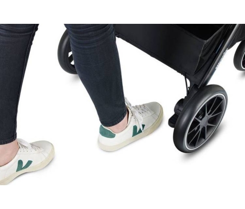 Easywalker Jackey XL Samoskładający się Wózek Spacerowy z Kołami XL Shadow Black