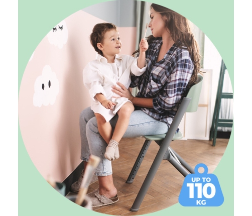 Kinderkraft Livy Krzesełko do Karmienia Zielony Olive Green