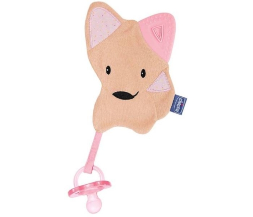 Chicco Gryzak z Maskotką 4M+ Pink