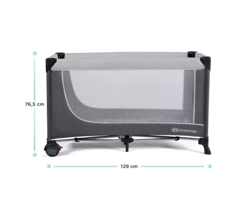 Kinderkraft Leody Łóżeczko Turystyczne Grey