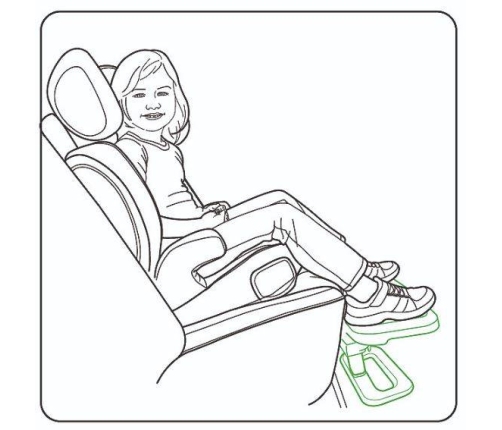 KneeGuardKids 4 Podnóżek do Fotelików Samochodowych