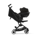 Cybex Libelle 2025 Magic Black Pastaigu rati + Cybex Aizsargbarjera