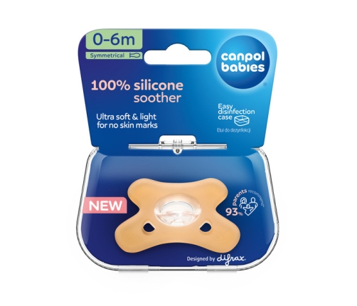 Canpol Babies Smoczek 100% Silikonowy 0-6 msc 24/001_ora