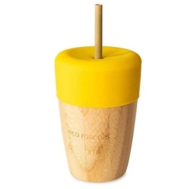 Eco Rascals Kubek Bambusowy 240ml Żółty Eco Rascals Kubek Bambusowy 240ml Żółty