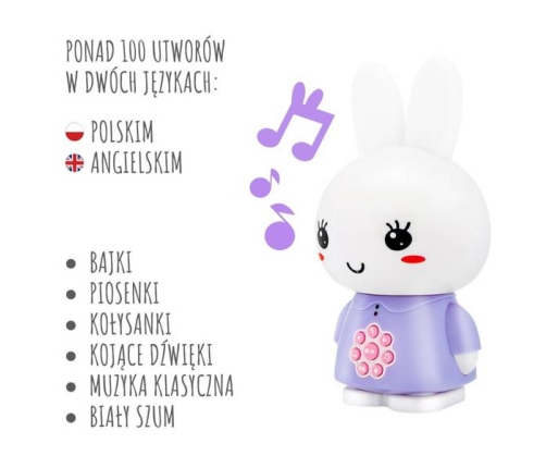 Alilo Honey Bunny Króliczek G6 Fioletowy