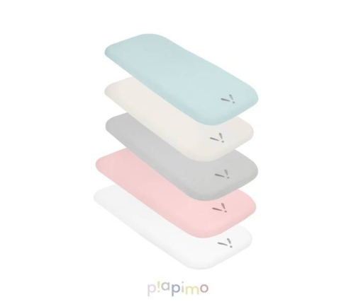 Piapimo SleepSweet Prześcieradło Do Wózka z Haftem 80 x 40 cm Szare