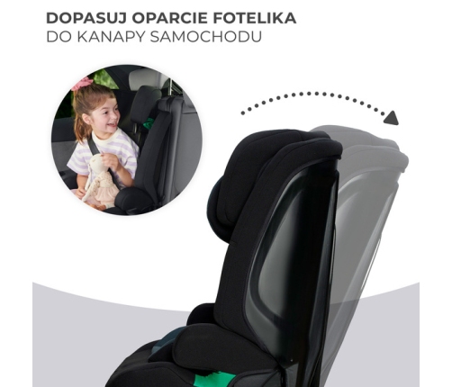 Kinderkraft Safety Fix 2 I-Size Black Bērnu autosēdeklis 9-36 kg