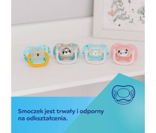 Canpol Babies Smoczek Silikonowy Symetryczny 0-6m Exotic Lama 34/920_lama