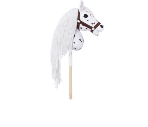 Hoppihorse Koń na Kiju Hobby Horse A4 Biały 64cm