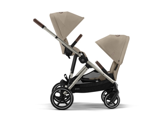 Cybex Gazelle S Almond Beige/Taupe Коляска для двойняшек