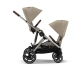 Cybex Gazelle S Almond Beige/Taupe Коляска для двойняшек