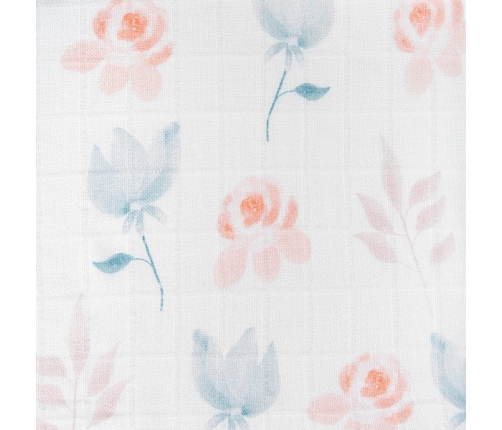 Bocioland Pieluszka Bambusowa 120x120cm Bellflowers BOC0345