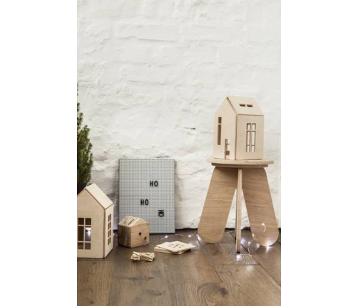 Babai Drewniana Zabawka Domek Dla Lalek z Magnes Rozmiar L Naturalny