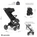 Easywalker Jackey XL Samoskładający się Wózek Spacerowy z Kołami XL Shadow Black