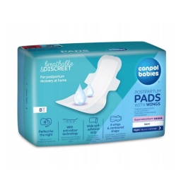 Canpol Babies Dyskretne Podpaski Poporodowe Ze Skrzydełkami Night 78/008