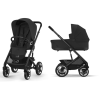 Cybex Talos S Lux Moon Black/Black Bērnu rati 2in1