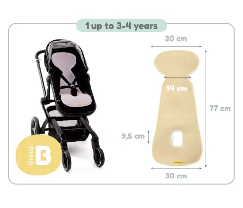 Дышащий Вкладыш для автокресел 15-36 кг и колясок AeroMoov Air Layer Lilac