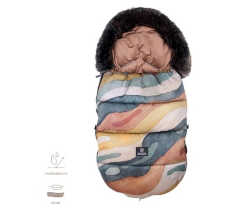 Makaszka Śpiworek Premium Do Wózka 12-36m Rainbow Mountain