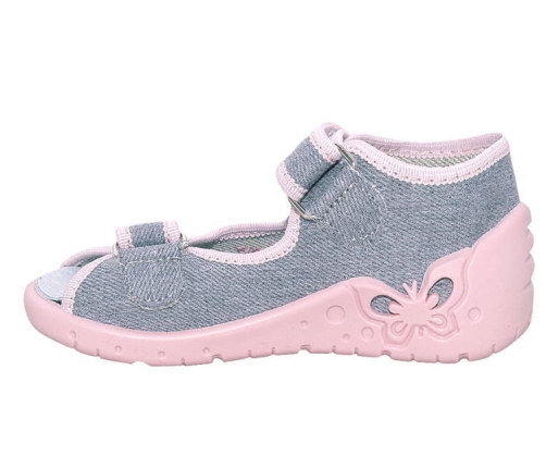 Zetpol Kapcie Dziewczęce Oliwia Szare Rozmiar 21