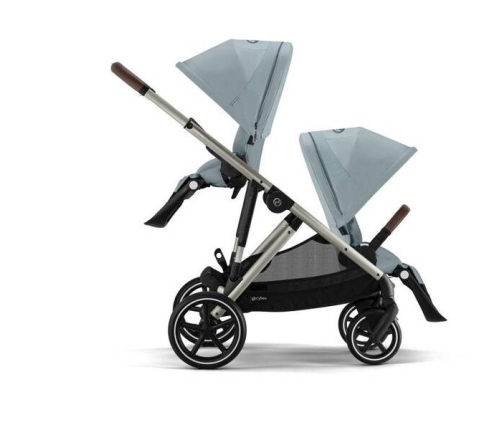 Cybex Gazelle S Stormy Blue/Taupe Коляска для двойняшек