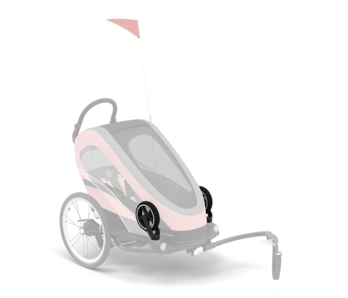 Cybex Zeno Bike Light Pink Спортивная коляска для бега Лыж - Велосипедный прицеп 4in1