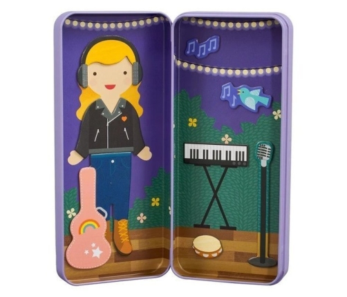 Petit Collage Magnetyczne Ubieranki Muzyka PTC477