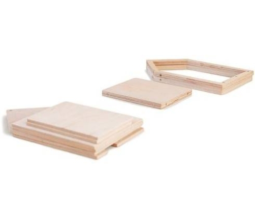 Babai Drewniana Zabawka Domek Dla Lalek z Magnes Rozmiar L Naturalny