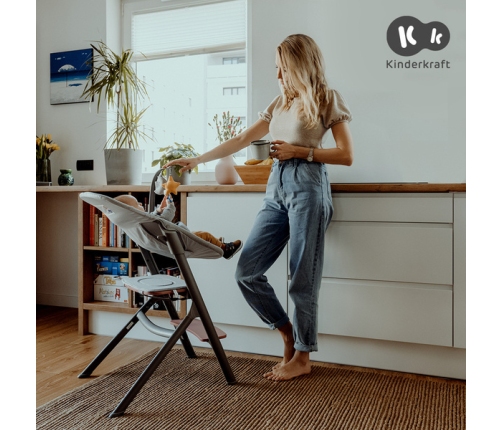 Kinderkraft Livy Krzesełko do Karmienia Zielony Olive Green