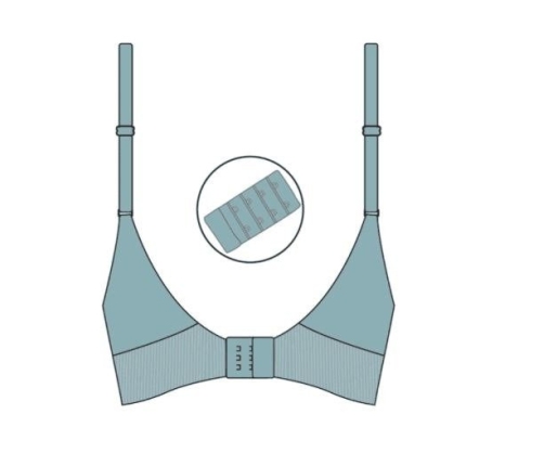 Carriwell Bezszwowy Biustonosz Do Karmienia Z Koronką S Box 3060  Niebieski
