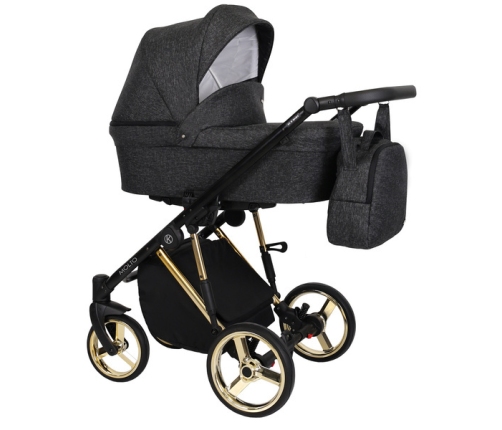 Kunert Molto Premium Black Bērnu rati 2in1