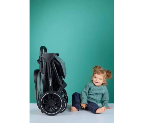 Easywalker Jackey XL Samoskładający się Wózek Spacerowy z Kołami XL Shadow Black