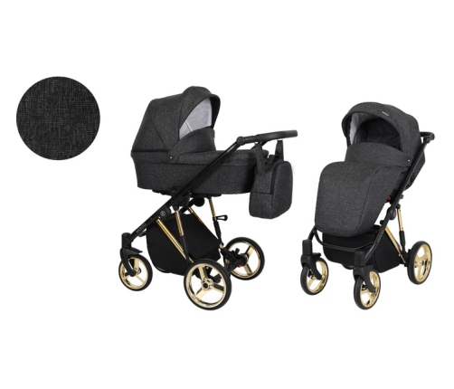 Kunert Molto Premium Black Bērnu rati 2in1