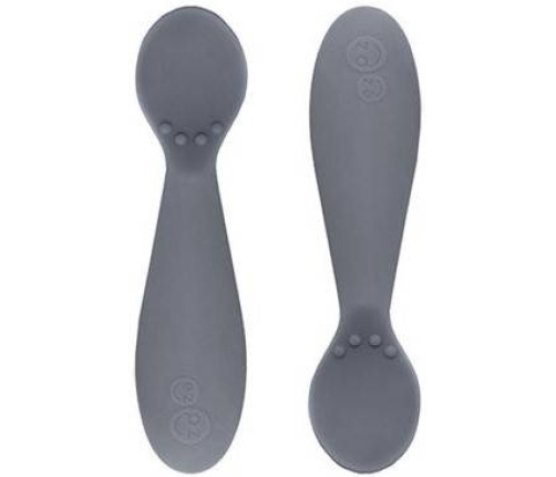 EZPZ Komplet Pierwszych Naczyń Silikonowych First Foods Set Szary