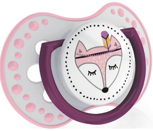 Lovi Dynamiczny Smoczek Uspokajający Silikonowy 3-6m 2szt. 22/856 Indian Summer Girl