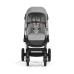 Cybex Eos Lux Wózek Głęboko-Spacerowy Rama Silver Stone Grey+ Aton B2 i-Size Fotelik 0-13kg + Baza One Volcano Black