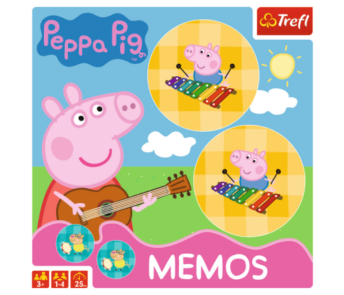 Trefl Memos Gra Dla Dzieci Świnka Peppa 01893